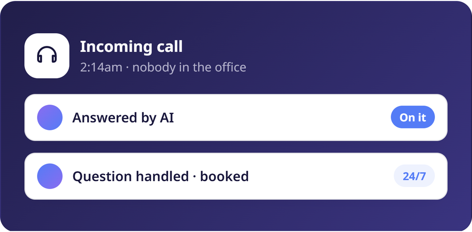 Answer inbound 24/7